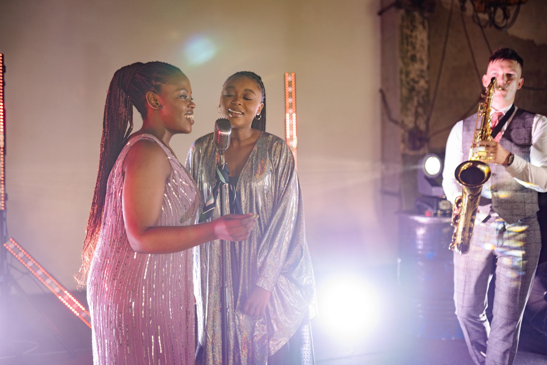 Performance image for Assagao Sunday Sundowner — live jazz singers and a saxophonist on stage